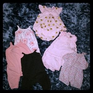 Bundle of 0-3months baby girl clothing